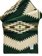 Tsachila Blanket - Forest Green - Sassera